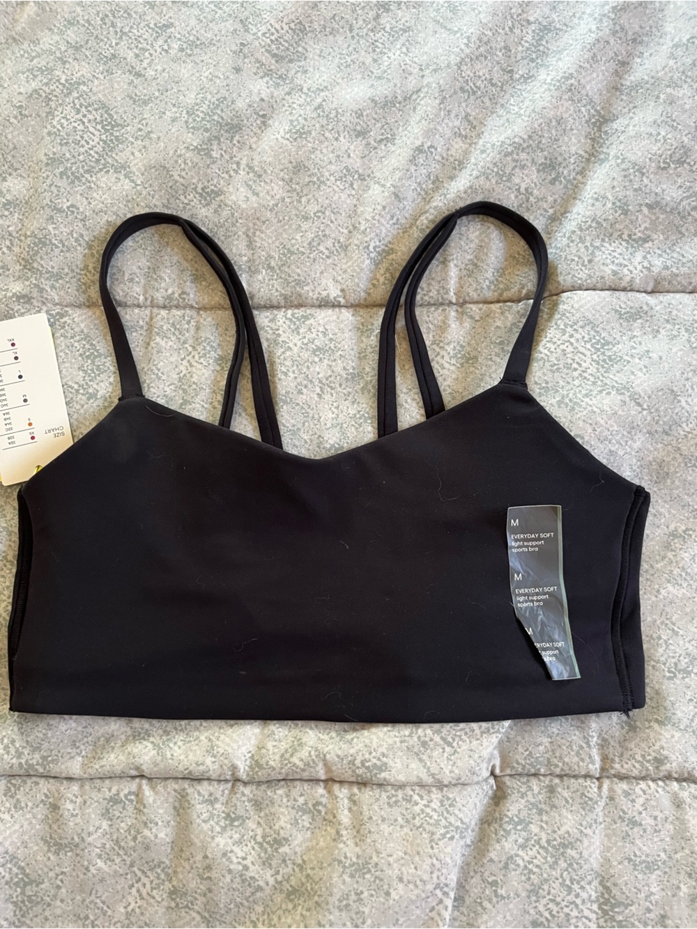 all in motion Black Sports Bra